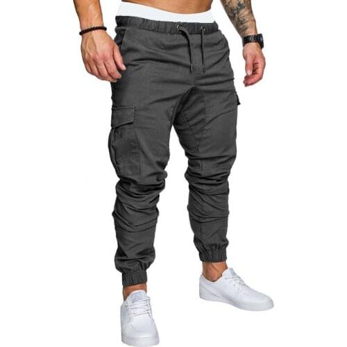 Pants Men Hip Hop Harem Joggers Pants 2021 New Male Cargo Pants Mens Joggers Solid Multi-Pocket Pants Sweatpants M-3XL