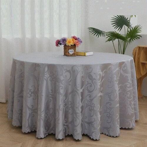 Quality Jacquard Restaurant Hotel Round Table Cloth