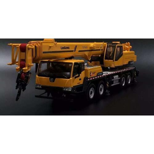 Collectible Alloy Model 1:50 Scale Liugong CLG TC750C5 Mobile Heavy Crane Engineering Machinery Diecast Model Toy for Decoration