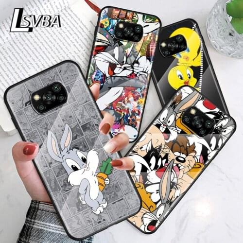 Bunny Bird Duffy Duck For Xiaomi POCO F3 F2 X3 NFC X2 M2 Pro Tempered Glass Hot New Shell Luxury Cover Phone Case