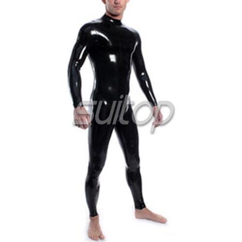 High quality latex catsuit with back zipped