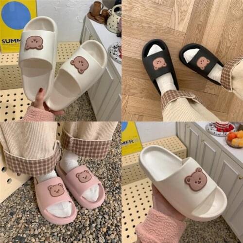 Lovers day cartoon cute girl heart platform slippers for men and women to wear indoor and outdoor slippers in summer EVA