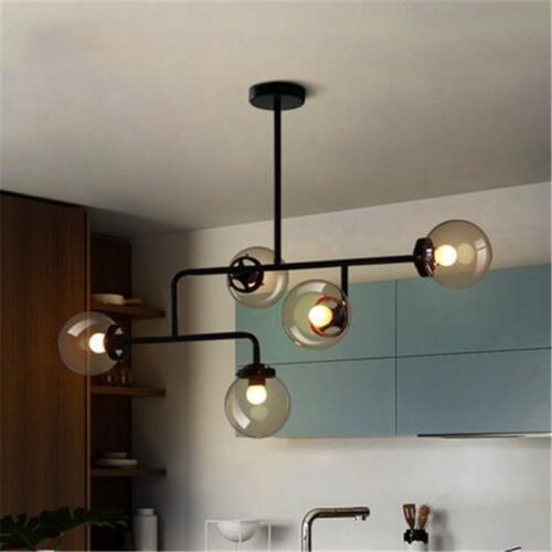 Nordic Loft Concise Glass Molecular Pendant Light Bedroom Kitchen Art Globe Designer Hanging Light Living Room Bar Led Lights
