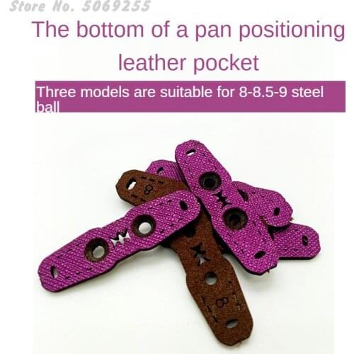 50pcs Hunting Microfiber Leather Slingshots Pouches With Center Hole For Outdoor Catapults Sling Shots Fish Accessories