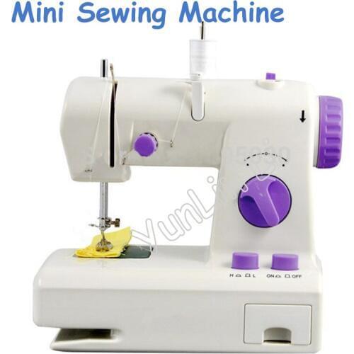 Portable Mini Sewing Machine Multi-function Electric Sewing Machine Sew forward with English Manual FHSM-208
