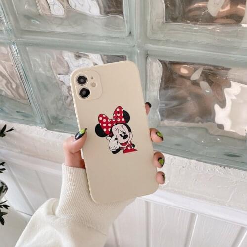 DISNEY 2021 Mickey Dumbo Silicone Case for IPhone 11 Pro Xs Max IPhone 11 11PRO Official Liquid Silicone 360 Full Face Mask
