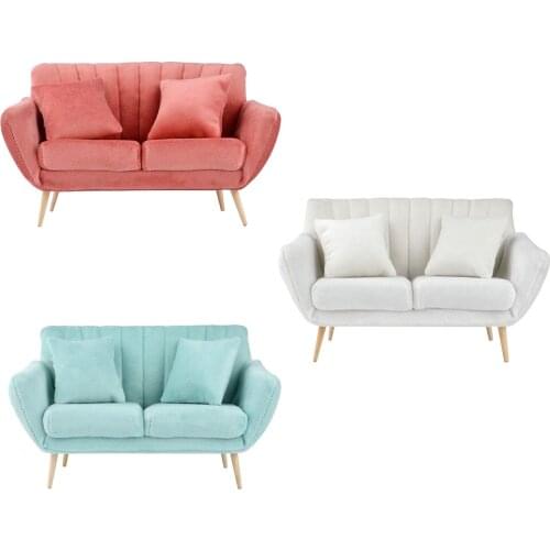Cute 1/12 Dollhouse Sofa Miniature Living Room Furniture for DIY Toy Gifts