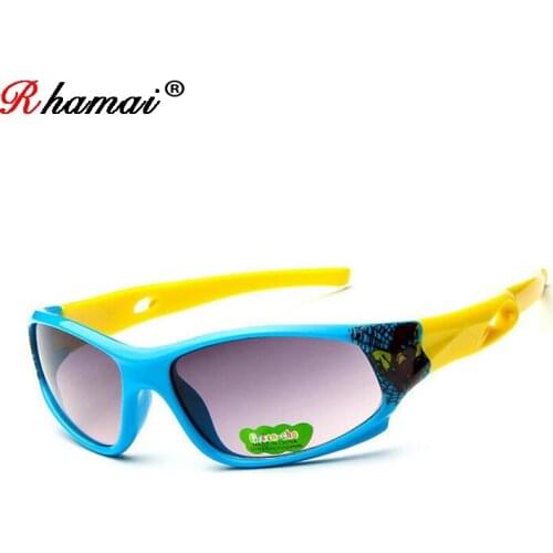 RHAMAI Sunglasses Kids Children Sun glasses Girl Boy Outdoor Eyeglasses Flexible Spectacles UV400 Oculos