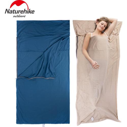 Naturehike NH15S012-D Envelope Sleeping Bag Liner Cotton Ultralight Portable Travel Camping Sheet Hiking