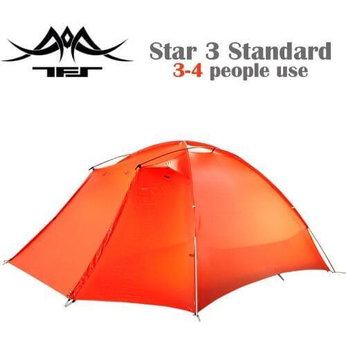 The Free Spirits TFS STARS3 Standard(black label) 3-person One-sided Silicon Coating 3-Season Camping Tent