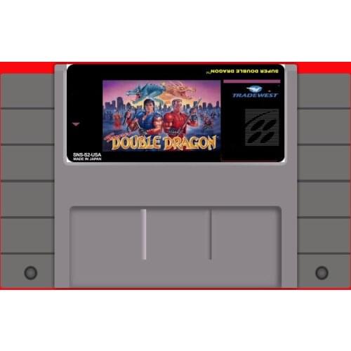 Super Double Dragon 16 bit Big Gray Game Card For USA NTSC Game Player