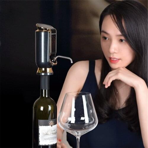 USB Charging Smart Electric Wine Decanter Portable Auto Quick Whiskey Red Wine Aerator Kitchen 10 Days Vacuum Fresh-keeping Pour