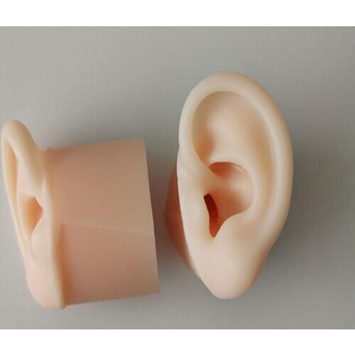Visual ear picking students practice teaching long ear canal simulation silicone ear model deep ear canal ear learning props