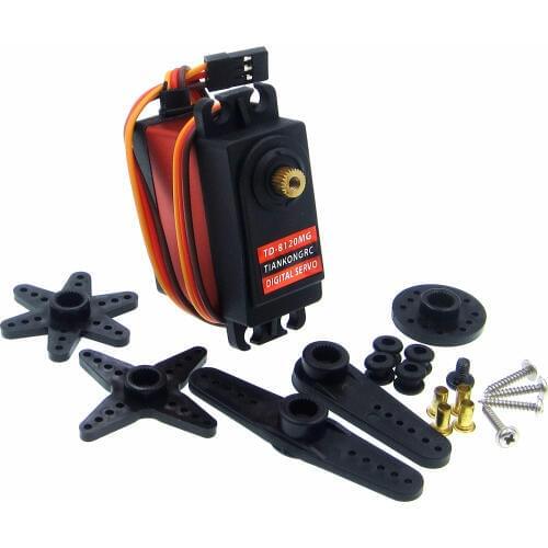 TD-8120MG Waterproof Metal Gear Digital Servo with 20kg High Torque 180Angle for RC Remote Control Car Model