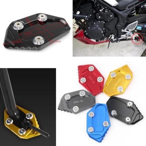 Motorcycle Kickstand Foot Side Stand Extension Pad Support Plate For Yamaha YZF R3 2014-2016& MT03 2015-2016 & YZF R25 2014-2015