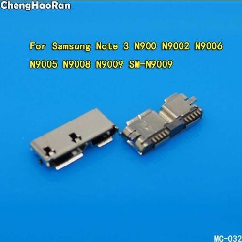 ChengHaoRan 5pcs HI-Speed Micro USB 3.0 Female 10Pin SMD SMT Jack Socket PCB Soldering Connectors For Samsung Note 3 N900 N9009