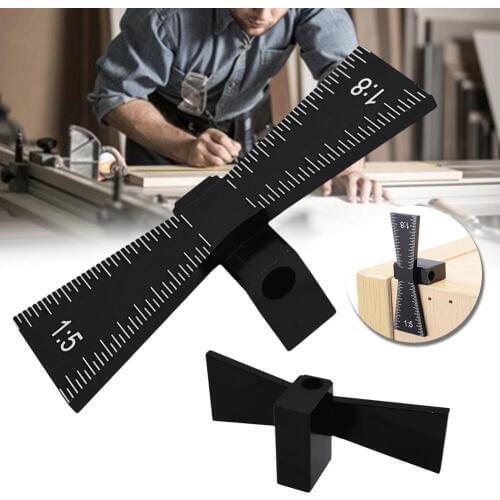 1/5 1/8 Dovetail Jig Guide Marker Aluminum Alloy Scriber Woods Joints Template Gauge Woodworking Tool for Hardwood Softwood