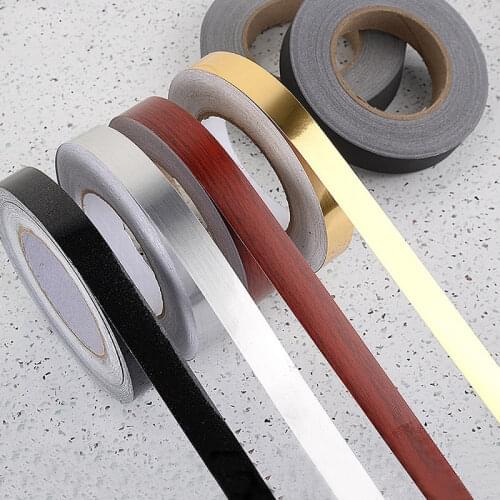 50M Waterproof Seam Line Tile Tapes Self Adhesive Ceramic Tile Mildewproof Gap Tape For Home Wall Floor Decoration Gold Sticker