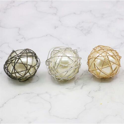 Abaout 40mm White Pearl Pendant Accessories Alloy Goldcolor/Silvercolor/Black Webs Women Girls Christmas Gifts Jewelry Making