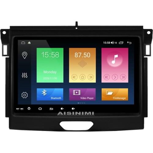 AISINIMI Android 10 Car Dvd Player navigation For FORD RANGER 2016 car radio Car Audio Gps Multimedia Stereo Monitor