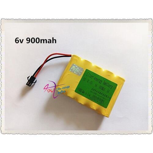 6v 900mah Liter energy battery 6v aa battery ni-cd batteries pack rechargeable for RC boat model car electric toys tank