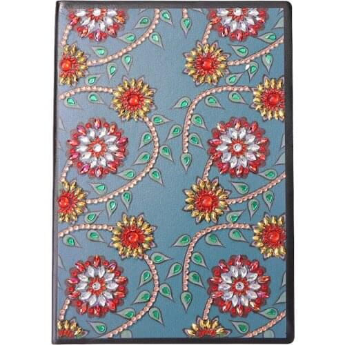 DIY Special Shaped Diamond Painting Notebook Diary Book 50 Pages A5 Notebook Embroidery Rhinestone Cross Stitch Flower Gift
