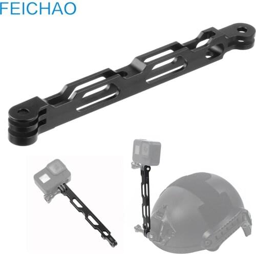Aluminium Extension Arm Metal Pole Mount Helmet Tactical Grip for Gopro Hero 8 7 6 5 for XiaoYi 4K SJCAM for insta360
