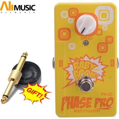 Biyang Baby Boom PH-10 Vintage Vibe Effect Phase Pro True Bypass Guitar Effect Pedal With Free Connector