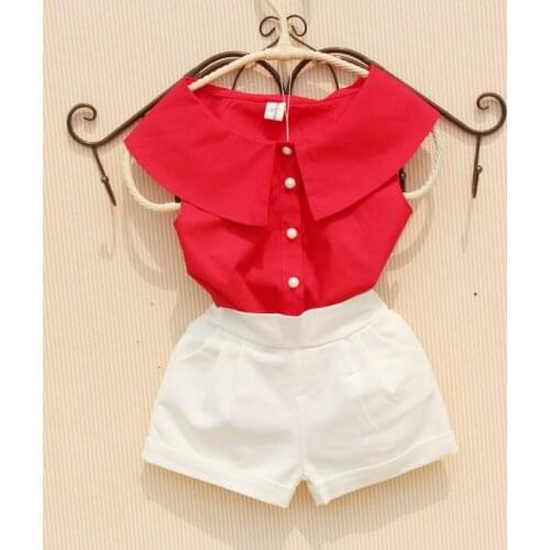 3-15 Years Summer Girls Blouse Shirts For Kids Sleeveless Solid White School Girl Blouses Tops Toddler Teen Children Clothes