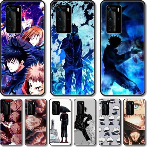 Lovely anime Phone Case For Huawei P 40 30 20 10 9 8 Lite E Pro Plus black cell shell