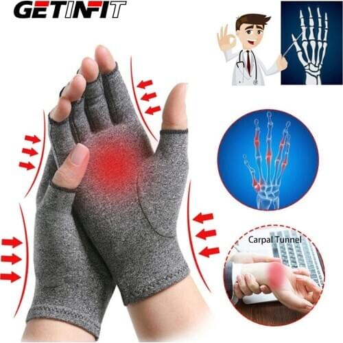Getinfit Adult Rheumatoid Compression Hand Glove For Osteoarthritis Arthritis Joint Pain Relief Wrist Support