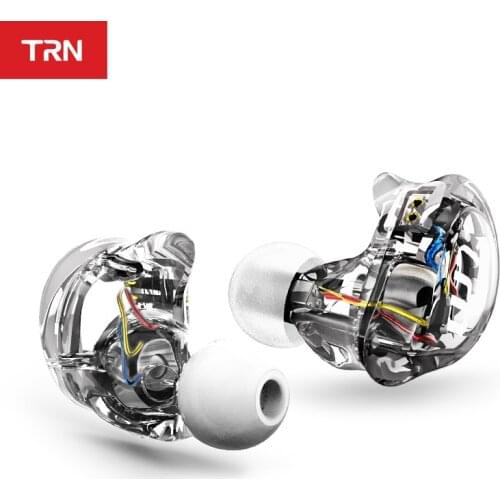 TRN V10 2BA+2DD Hybrid Headphones In-Ear 8 Drivers Earphone With 2Pin/0.75mm Dual Dynamic Balanced Armature Gaming Earbuds