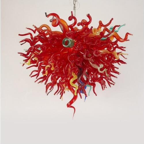 Hot Sale Hand Blown Glass Chandelier for Hotel Home Hand Made Blown Glass Chandelier Home Decor