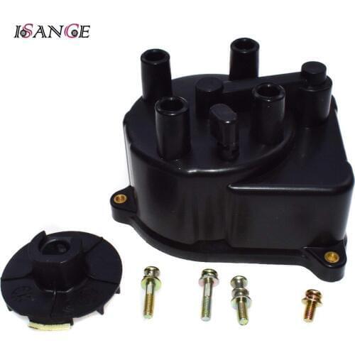 Distributor Cap and Rator Set For Acura Integra Honda Accord Civic CR-V OEM# 30103P08003 & 30103-P08-003 & 30102-P54-006