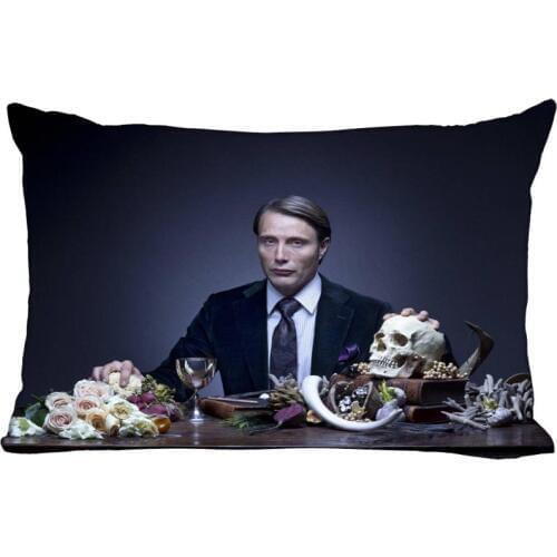 Cool Custom Pillowcase Hannibal Style Pillow Case 35X45cm one side Rectangular Cushion Throw Case For Bedroom