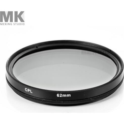 Meking 62mm CPL Polarizing Lens Filter for Canon Nikon Olympus ect. photo studio accessories