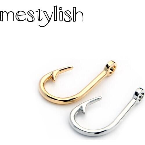 Mestylish 10pcs/lot Anchor Fish Hook Clasps Charm fit Diy Anchor Bracelet Necklace Jewelry Handmade Making Accessories