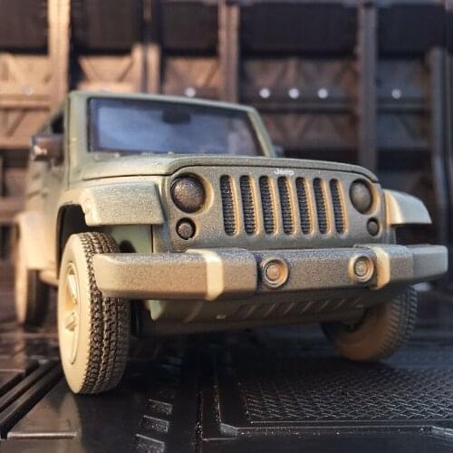 1/32 Jeep rubicon Alloy car model metal Material toy boy children adult birthday present gift Ornaments Collection Good quality