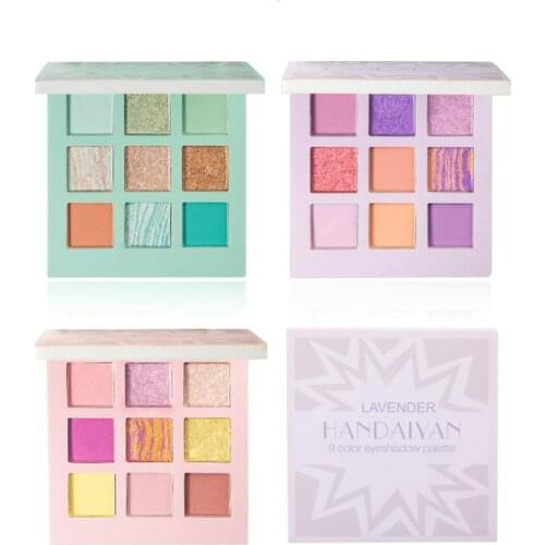 9-Color Matte Eyeshadow Palette Shimmer Natural Pearlescent Eye Powder Cosmetic Colorful Pigmented Eyeshadow