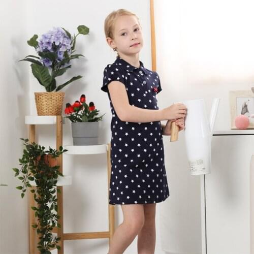 Baby Girls Short Sleeve Dresses Girls Cotton Clothes Casual Tutu Princess Dress Kids Patchwork Striped Dresses Children Clothing