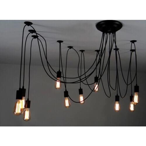 Spider Pendant Light Retro pendant Lamp Nordic Ceiling lamp LED Industrial hanging lamps living room restaurant Cafe decoration