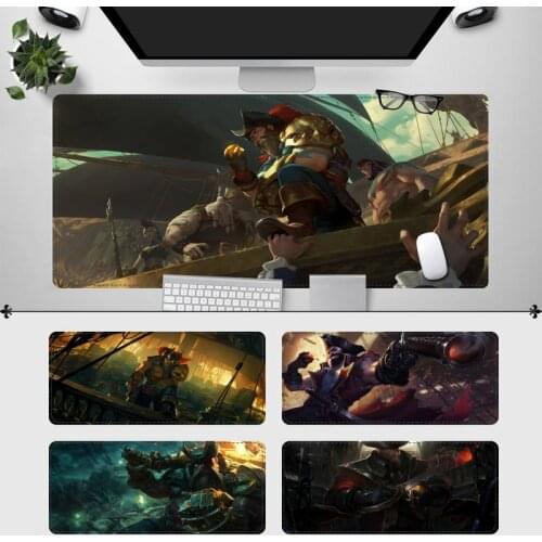 Sale League of Legends Gangplank Gaming Mouse Pad PC Laptop Gamer Mousepad Antislip Mat Keyboard Desk Mat For League of Legends