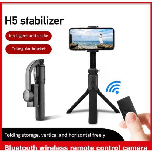 Single axis Handheld Gimbal H5 Stabilizer with Anti-shake tripod bracket For Smartphone Samsung Iphone X XR Gopro Camera Action