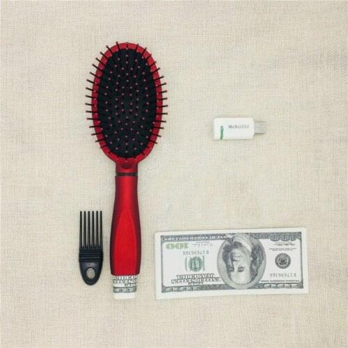 Safe Hair Brush Secret Stash Box Multi-functional Storage Comb Security Hidden Valuables Hollow Container Home Storage