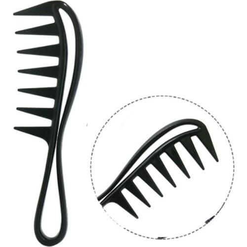 Wide Tooth Shark Plastic Comb Detangler Curly Hair Salon Hairdressing Comb Massage For Hair Styling Tool for Curl Hair