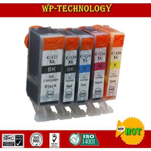 Compatible for Canon PGI125 CLI126 ink cartridges suit for Canon PIXMA MG6110 MG6210 etc