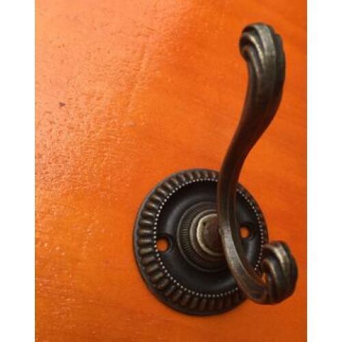 Antique Chinese pastoral Carved Coat hook