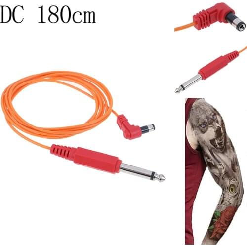 High Quality 180cm DC Tattoo Clip Cord For Flite V2 Cartridge Tattoo Pen Rotary Machine Tattoo Hook Line Tattoo Switch Pedal