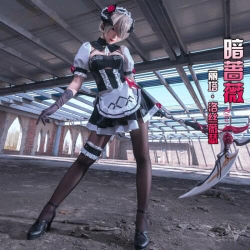 Anime Honkai Impact 3 Rita Rossweisse Game Cosplay Costume Maid Dress Daily Women Carnival Party Uniform Brand New