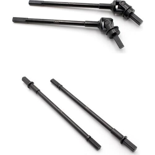 KYX Hard Steel Front & Rear CVD Set Dog Bone Drive Shaft for Axial Capra UTB Crawler Car